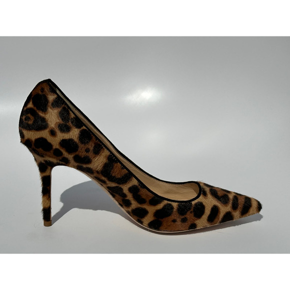 J. Crew Collection Ponyhair Hazelnut Leopard Elsie Heels Pumps Size 7 $395 Italy - Picture 8 of 16